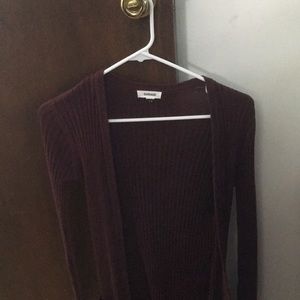 Maroon / brown cardigan